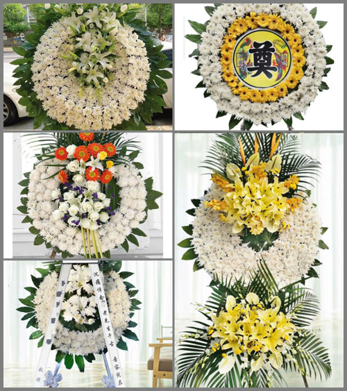 浙江省丽水青田县舒桥乡花圈速递