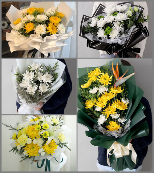 浙江省丽水青田县舒桥乡白事花束代送